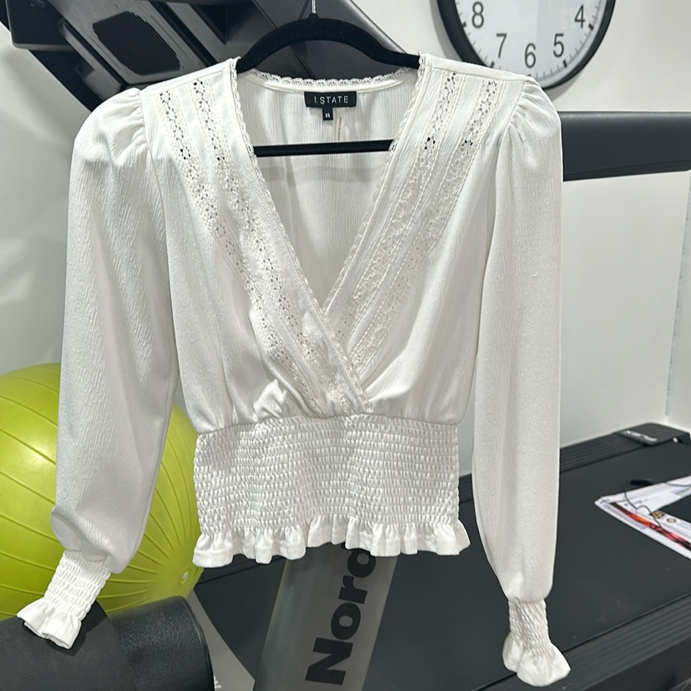 Classy White Shirt, worn once, excellent condition, feminine & classy sexy